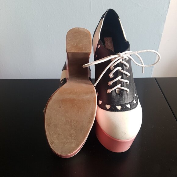 Sugarbaby Sugarthrillz Peggy Sue loafer Platform shoes US 8 - Picture 4 of 10